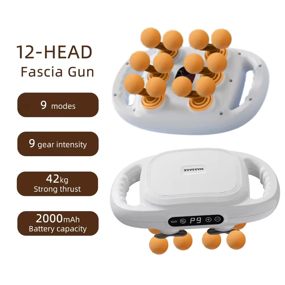 42-Head Deep Tissue Massage Gun