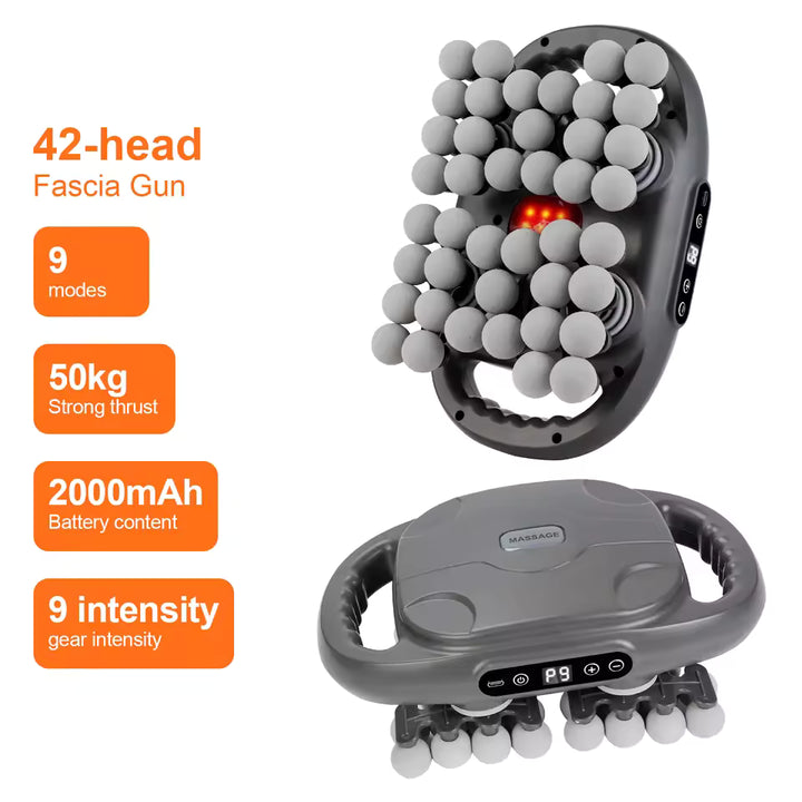 42-Head Deep Tissue Massage Gun