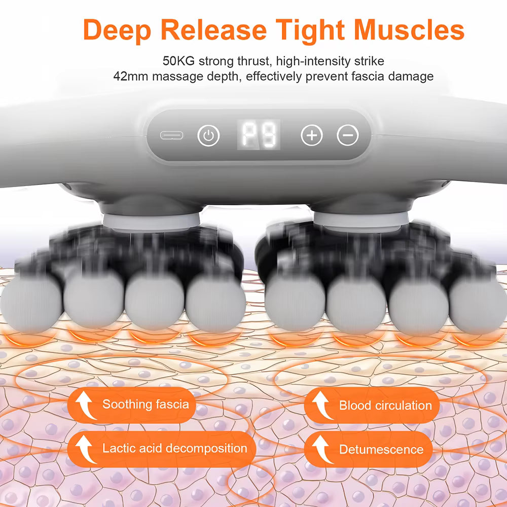 42-Head Deep Tissue Massage Gun