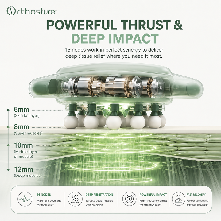 42-Head Deep Tissue Massage Gun