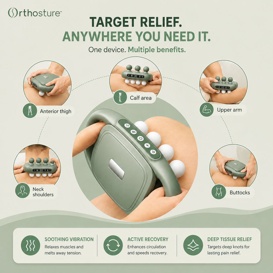 42-Head Deep Tissue Massage Gun